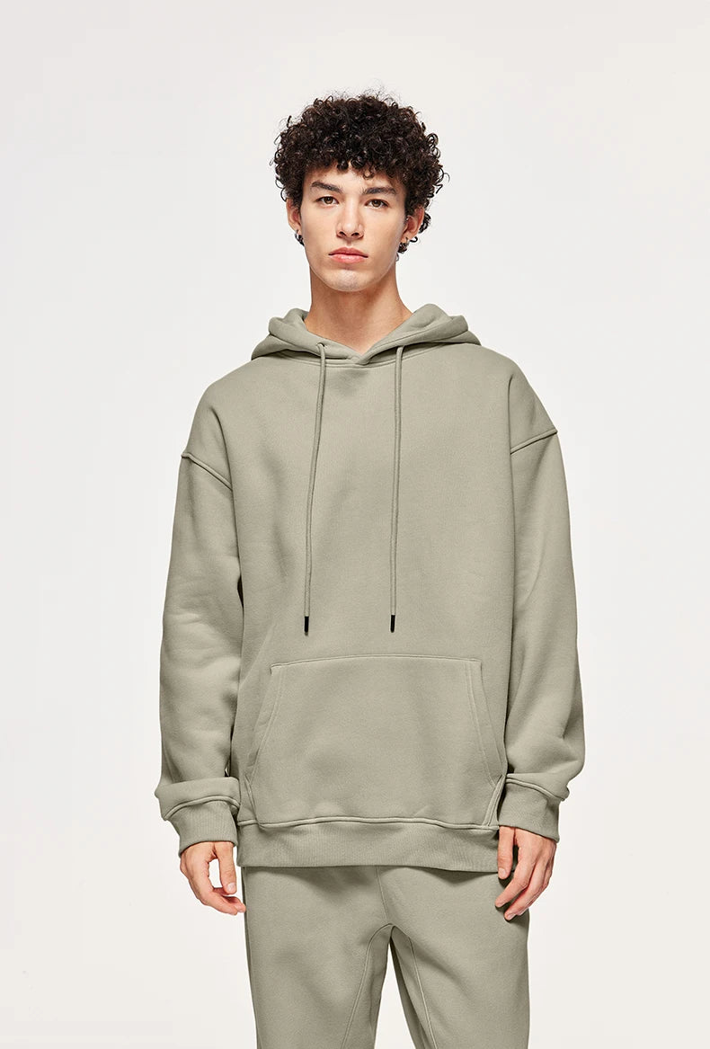 Unisex 350G Fleece Velvet Warm Hoodie