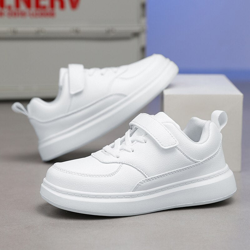Children's Boy's PU Leather Sneakers School shoes 6 To 12 Years