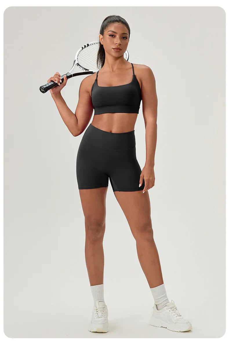 Buttery Soft Two-Piece Fitness Set - Breathable Quick Dry Yoga Workout Clothes
