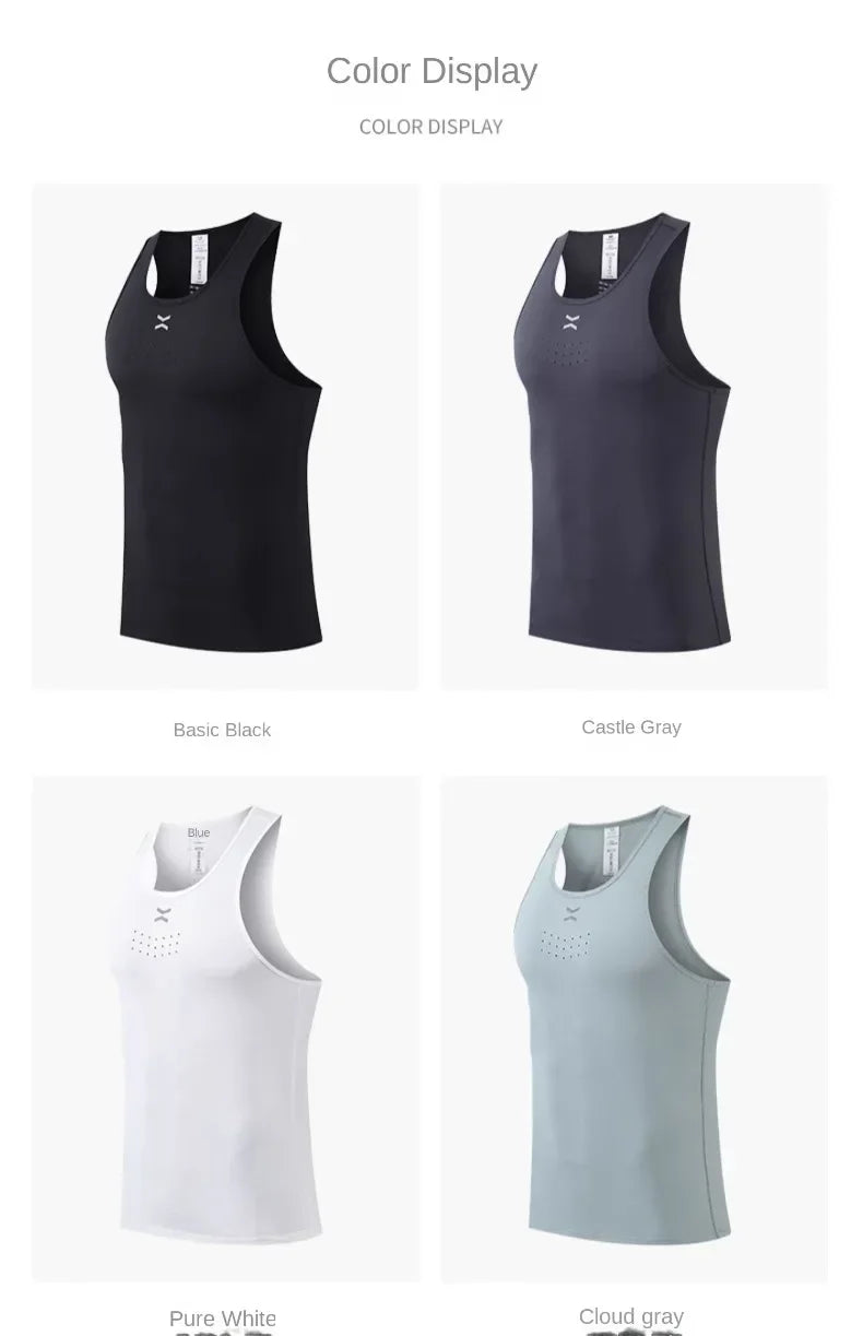 Men's Summer Sleeveless Tank Top Sportswear Gym Sports Vest