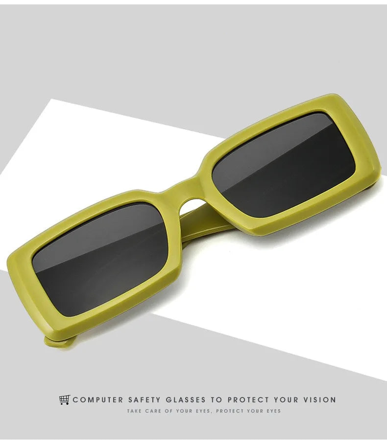 Women's Sunglasses Retro Square Eyewear Anti UV Sunshade Sunglasses UV400