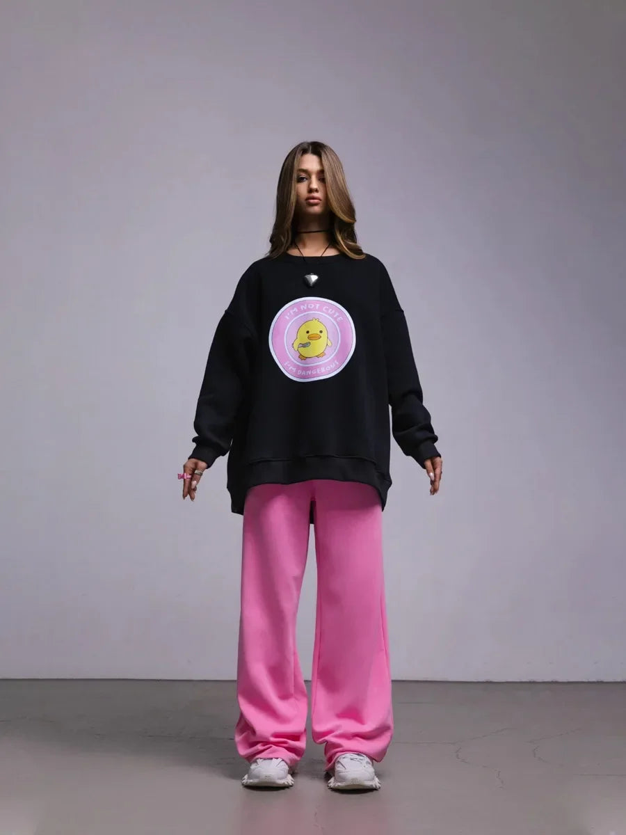 Women's Loose Round Neck Oversized Chic Sweatshirt