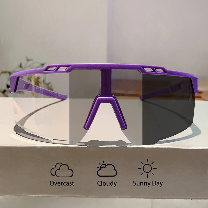 Men's Photochromic Sports Oversized Outdoor Goggle Sunglasses