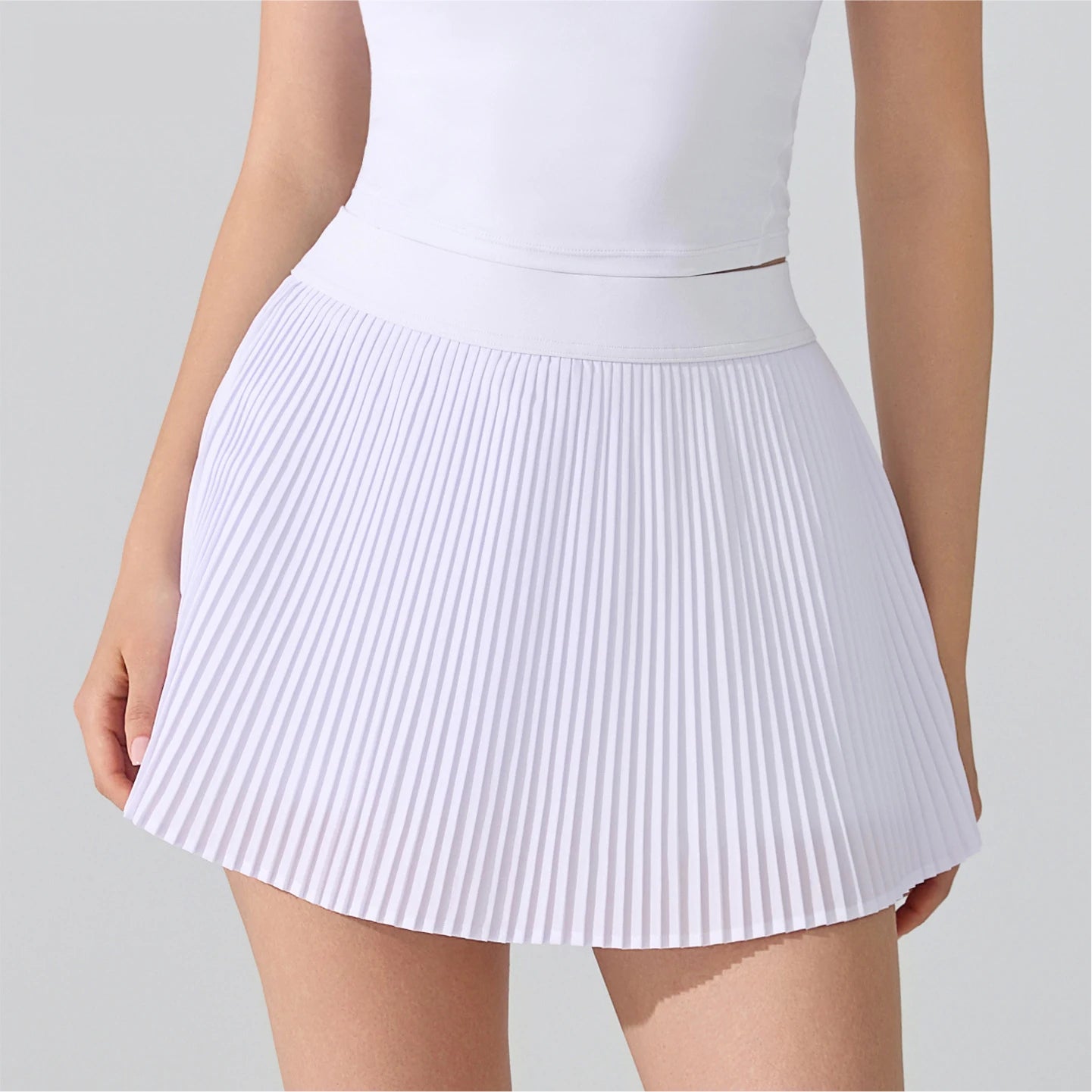 Women's Tennis Skirt with Pockets - 2-in-1 Athletic Skort for Sports