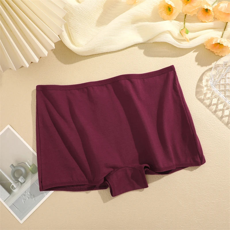 Women's Cotton Boxers Panties Seamless Sports Underwear Comfort Lingerie Soft Shorts