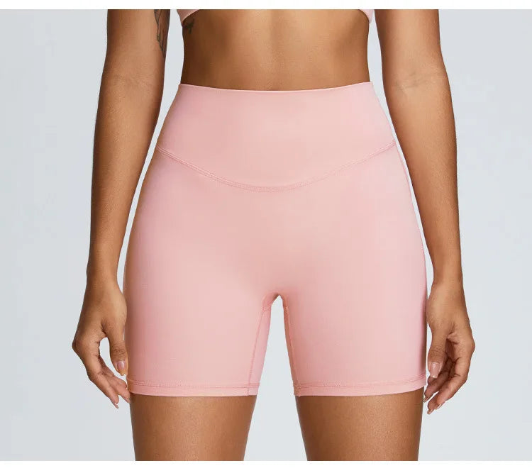 Women's Seamless Buttock Lift Sports Shorts  Running Scrunch Workout Yoga High Waist Gym Shorts