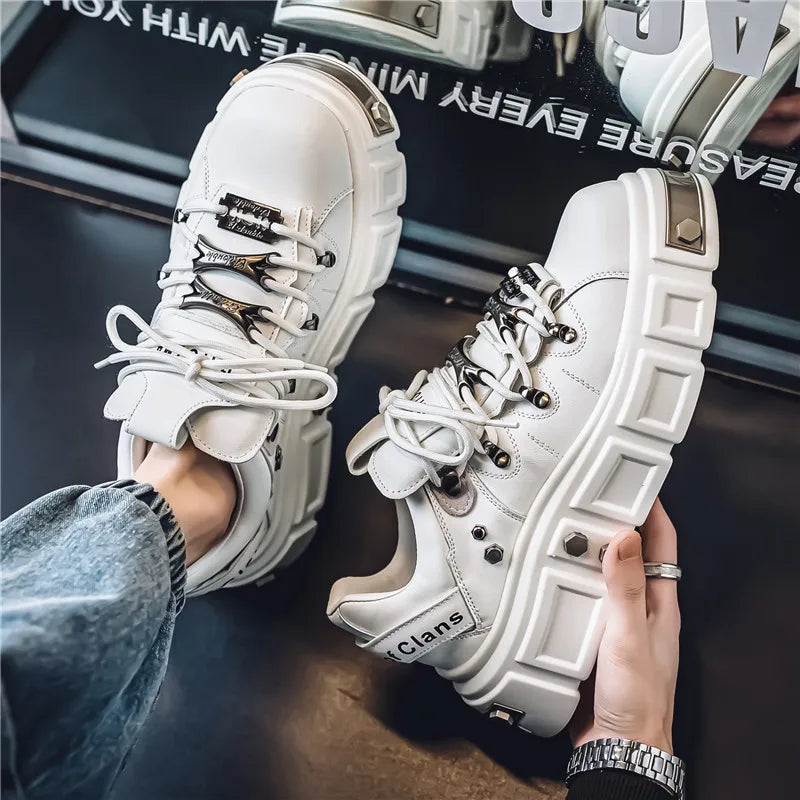 Men's Metal Punk Platform Shoes