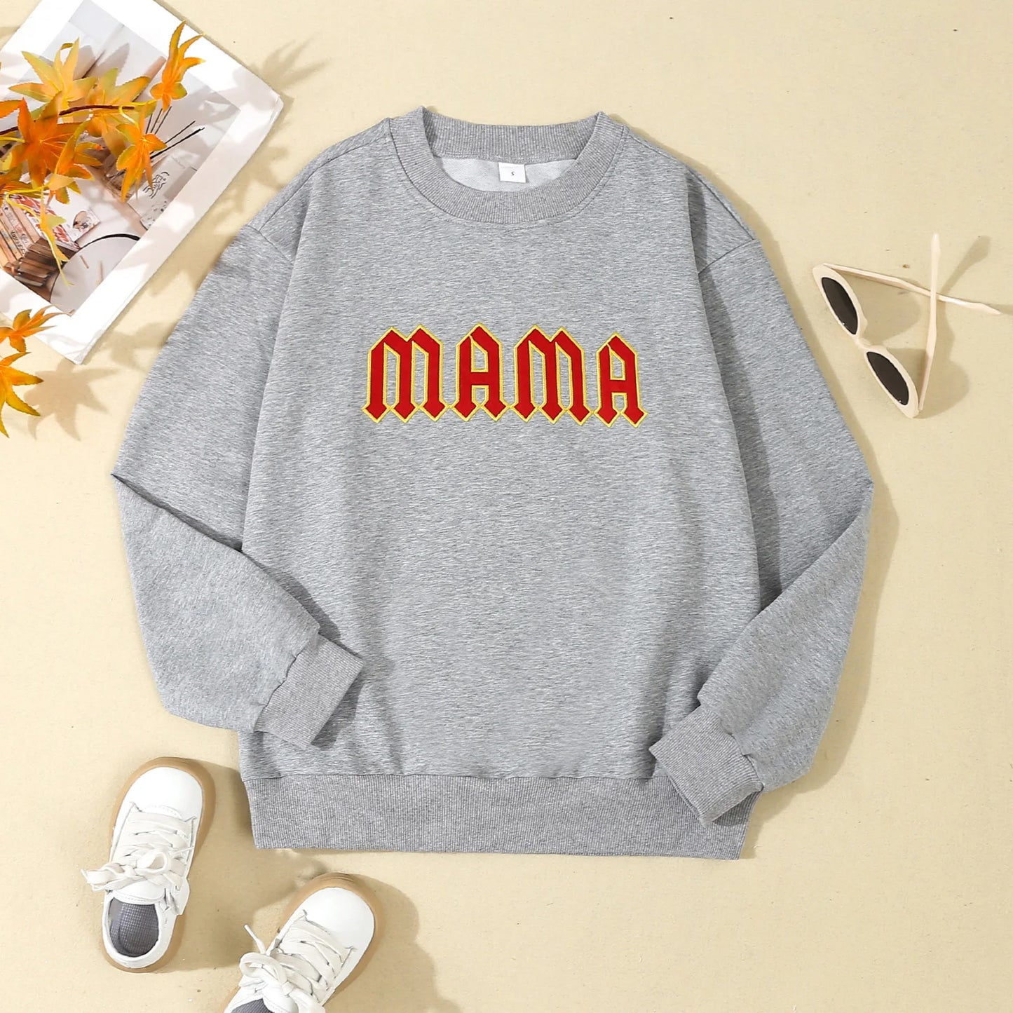 Family Matching Boys Girls Romper/Sweatshirt Set - Long Sleeve Letter Print Pullovers (0-4Y)