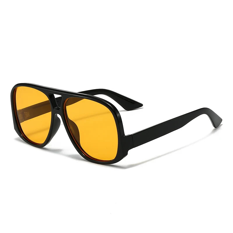 Unisex 1/3pcs Oversized  Double Bridges Sunglasses UV400