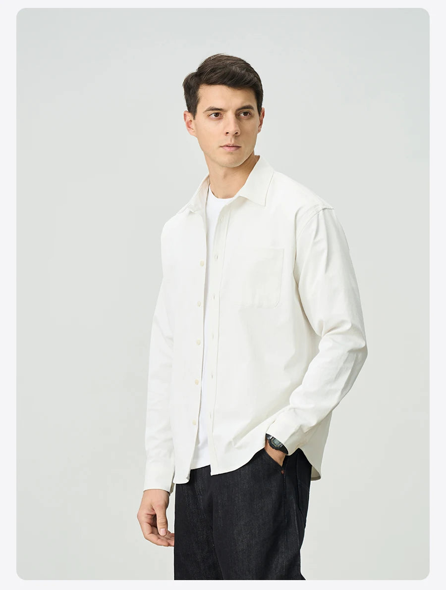 Men's Spring Oversize 180gsm Solotex Soft Fabric Quick-Dry Wrinkle Free Shirt