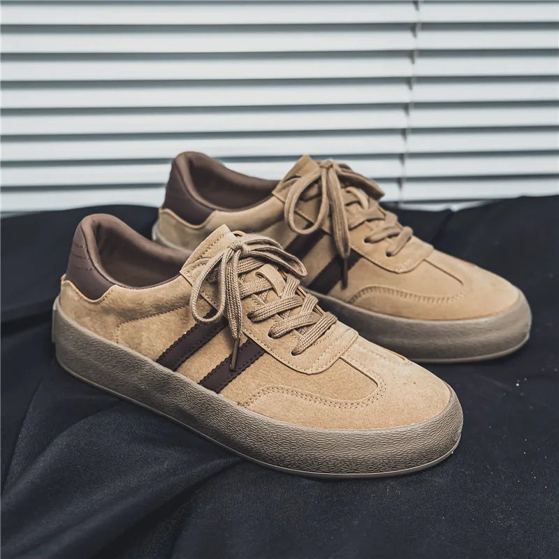 Men's Casual Platform Sneakers - Sports Skateboard Running Shoes