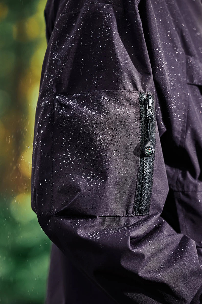 Unisex Spring Outdoor Waterproof Hiking Multi Pockets Cargo Jacket