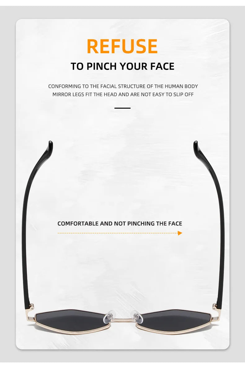 Polygonal Sunglasses - Retro Metal Frame UV400 Protection for Men & Women