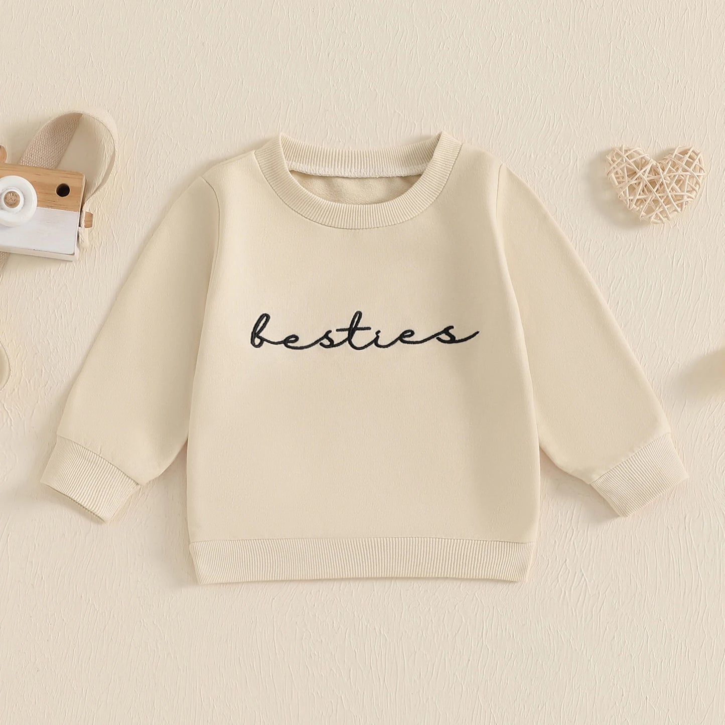 Family Matching Letter Print Pullover - Autumn Long Sleeve Crew Neck Tops