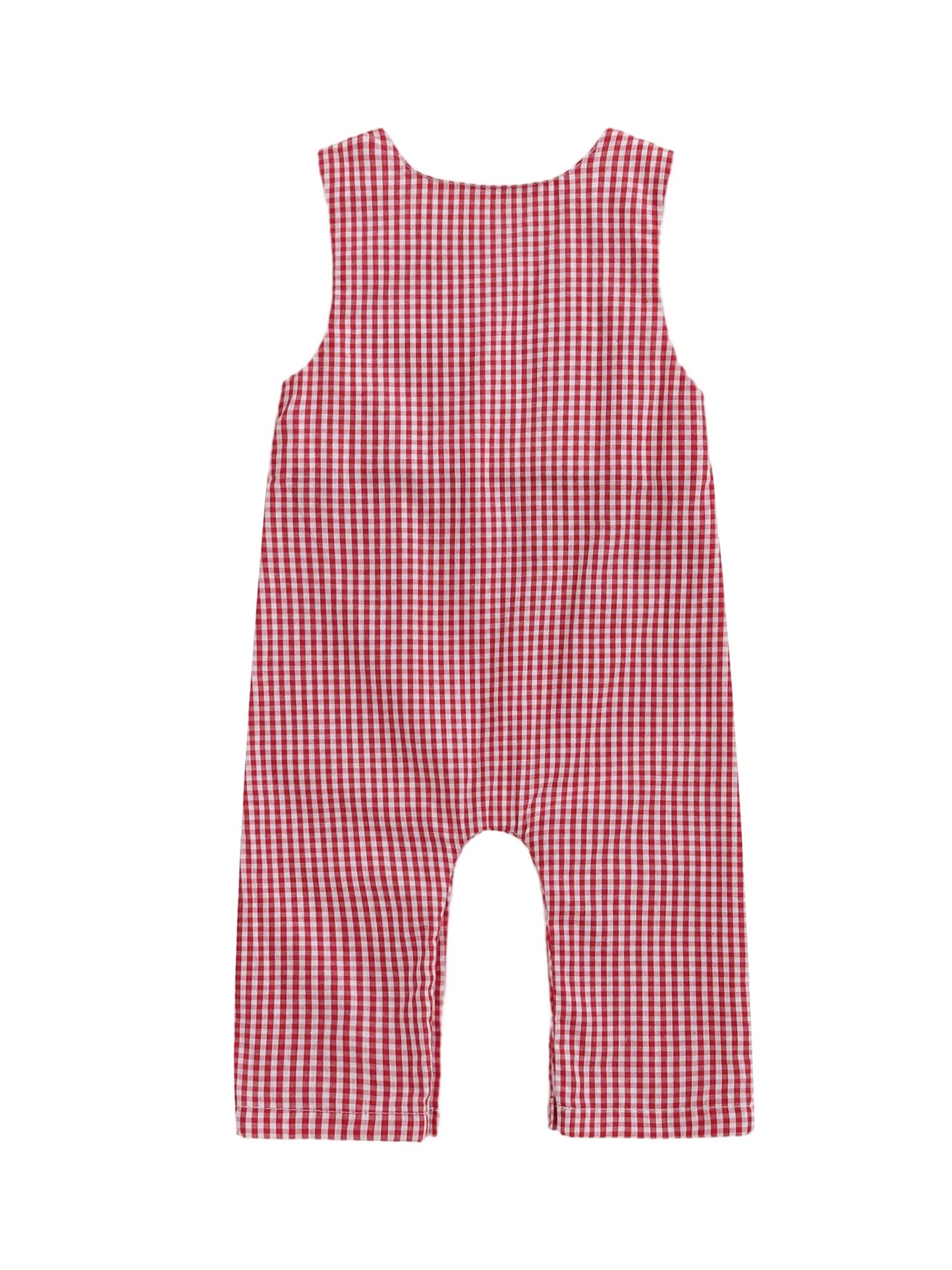 Lovely Baby Christmas Romper - Sleeveless Santa Claus Embroidery Jumpsuit (0-24M)