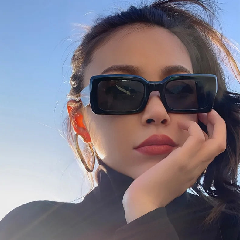 Women's Sunglasses Retro Square Eyewear Anti UV Sunshade Sunglasses UV400