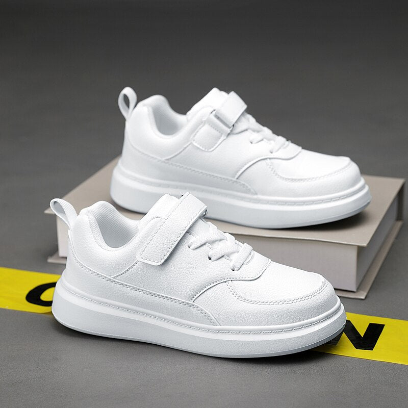 Children's Boy's PU Leather Sneakers School shoes 6 To 12 Years