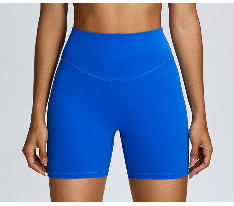 Women's Seamless Buttock Lift Sports Shorts  Running Scrunch Workout Yoga High Waist Gym Shorts