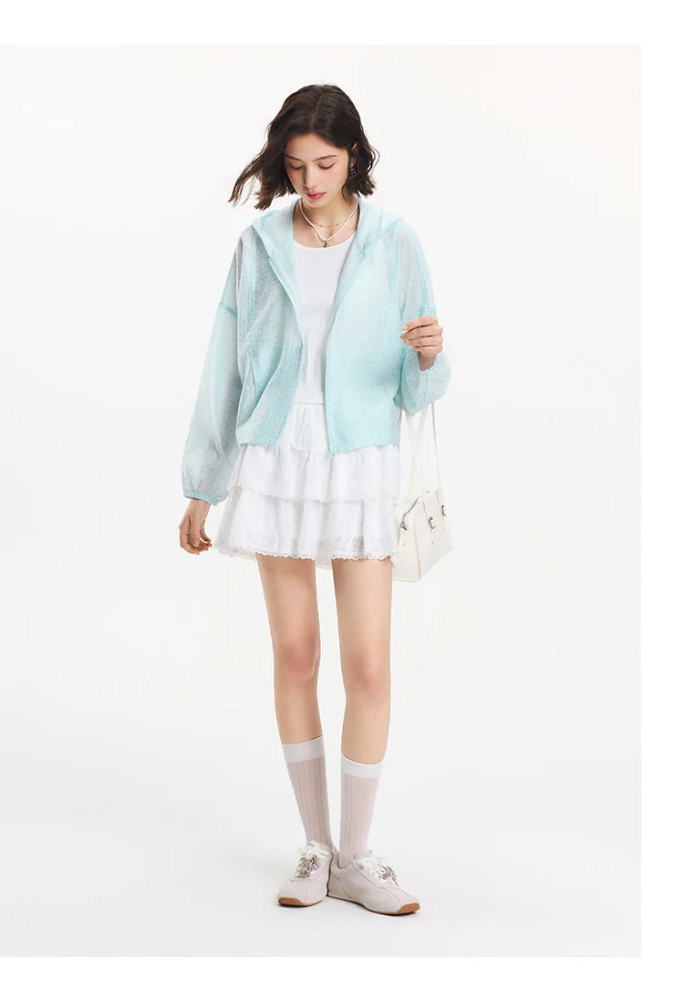Women's Floral Print Hooded Jacket - Oversized Summer Casual Outerwear