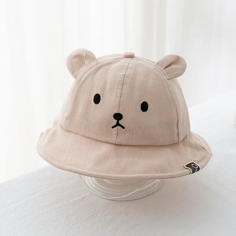 Cute Bear Baby's Bucket Hat With Ears