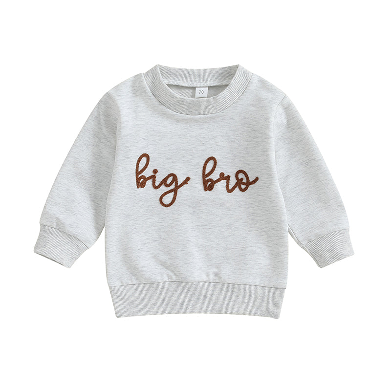 Toddler Baby Boys Sweatshirt Romper - Long Sleeve Letter Print Pullover Jumpsuit (0-4Y)