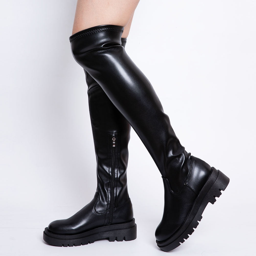 Women's Platform Thigh High Boots