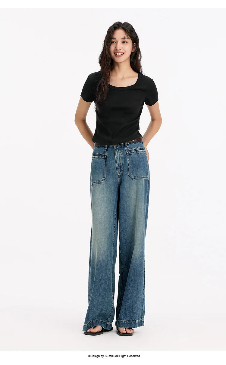 Cooling Fitted Short Sleeve Tee - Summer Round Neck Basic Top