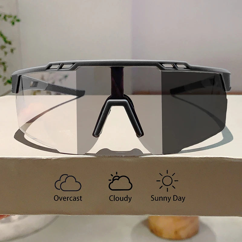 Men's Photochromic Sports Oversized Outdoor Goggle Sunglasses
