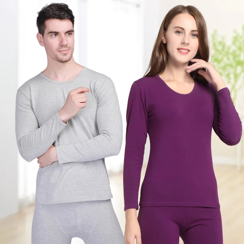 2 Piece/Set Long Johns Unisex Warm Thermal Sleepwear Pyjamas