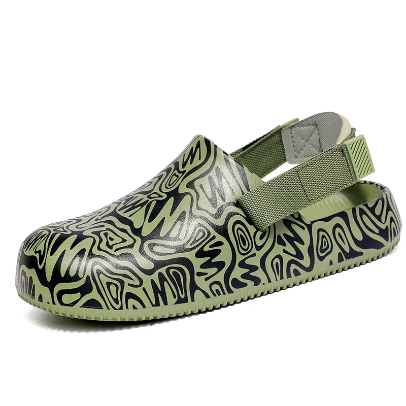Men's Summer Slippers Outdoor Sandals Design Clogs Beach Slippers Flip Flop Casual Slides