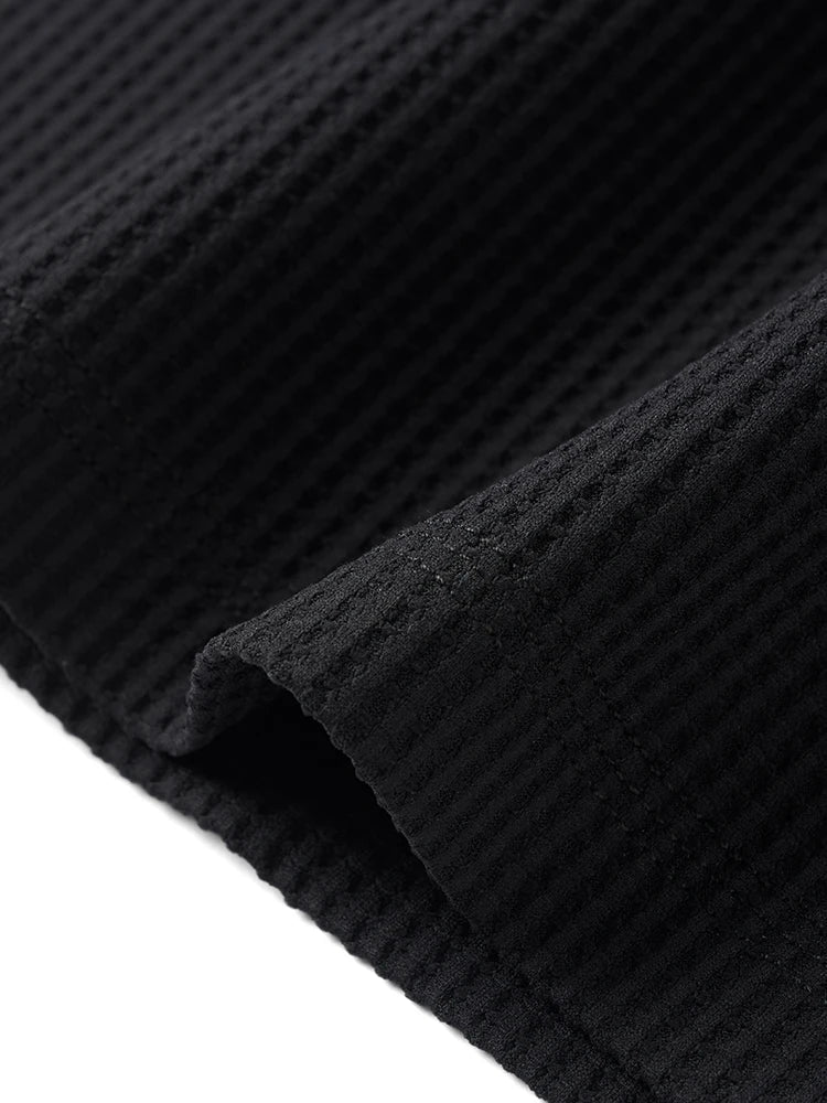 Men's Quick-Dry Sports T-Shirt - 200gsm Waffle Texture Athletic Top