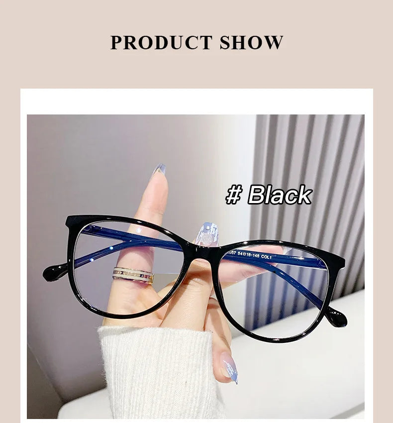 Retro Transparent Fashion Glasses - Anti Blue Light Eyeglass Frame