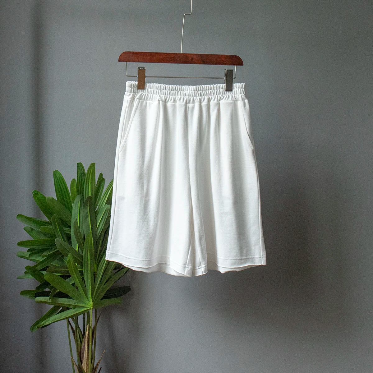 Women's 100% Cotton Shorts Set Half Sleeve Patchwork T Shirts & High Waist Shorts Two Pieces Set