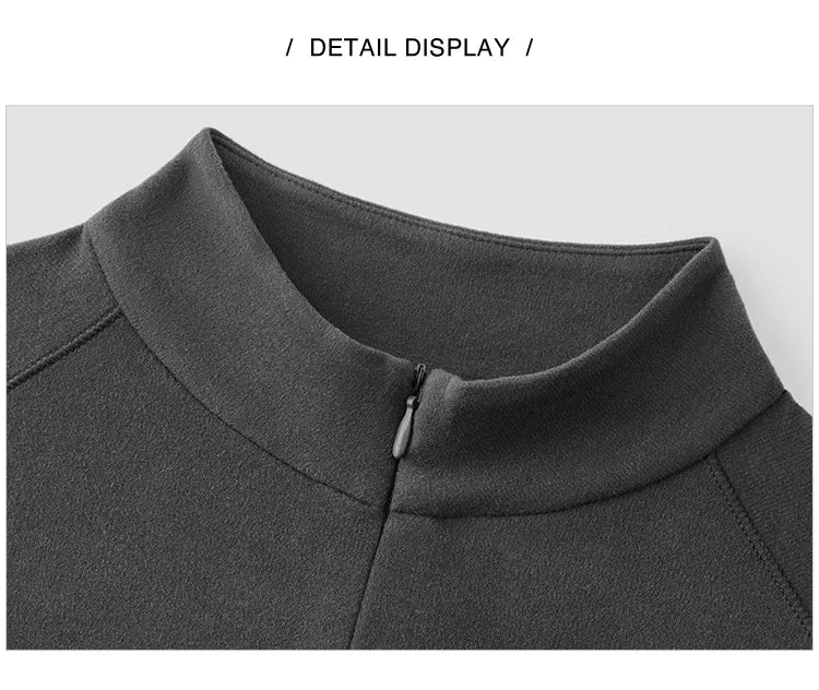 Women's Sporty Colorblock Long Sleeve Thermal Base Shirt - Slim Fit Fleece Winter Top