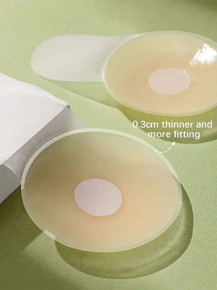 Women's Reusable Invisible Push Up Bra Nippe Cover Seamless Self-Adhesive Lift Up Stickers Bra Strapless Lingerie