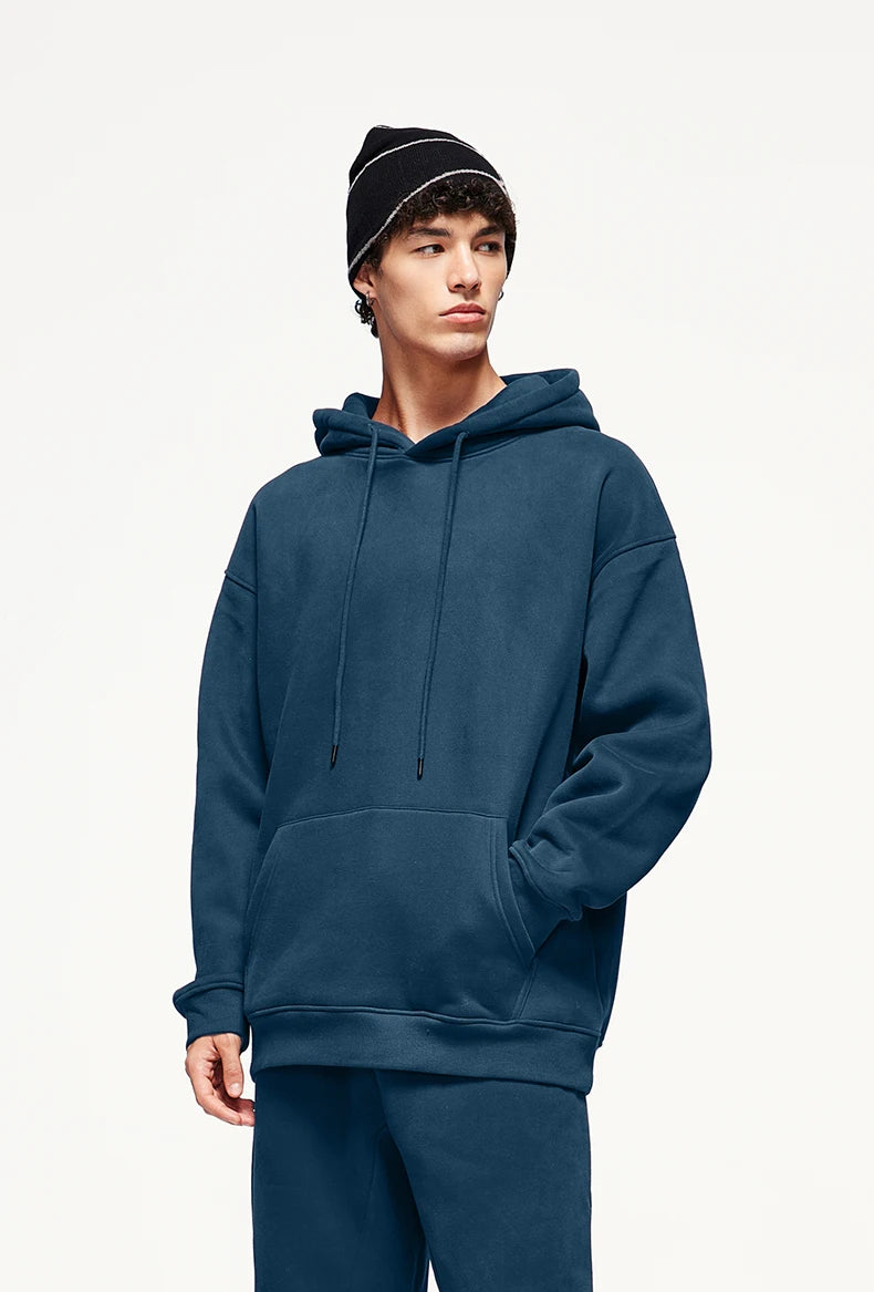 Unisex 350G Fleece Velvet Warm Hoodie