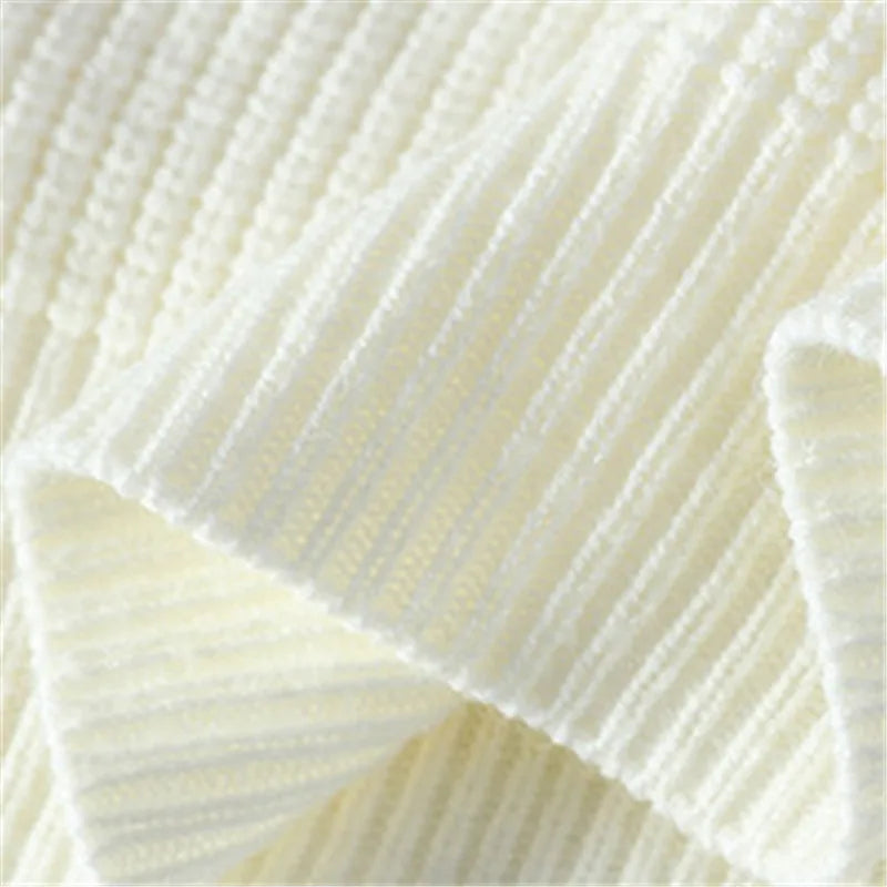 Men's Turtleneck Patchwork Pullover Knitwear Sweater