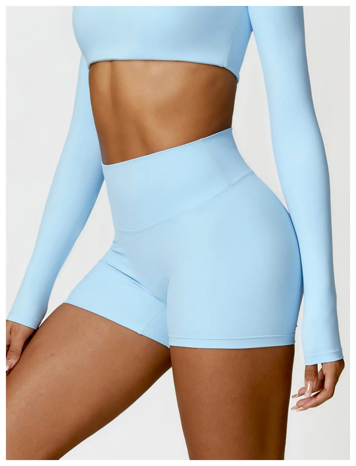 Women's Buttock Lift Scrunch Yoga Gym Leggings Cycling Slim Fit Workout  High Waist Sports Shorts