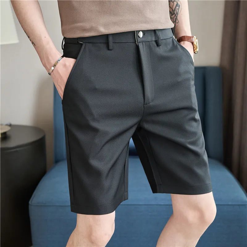 Men's Summer Thin Style Slim Fit Elastic Waist Shorts