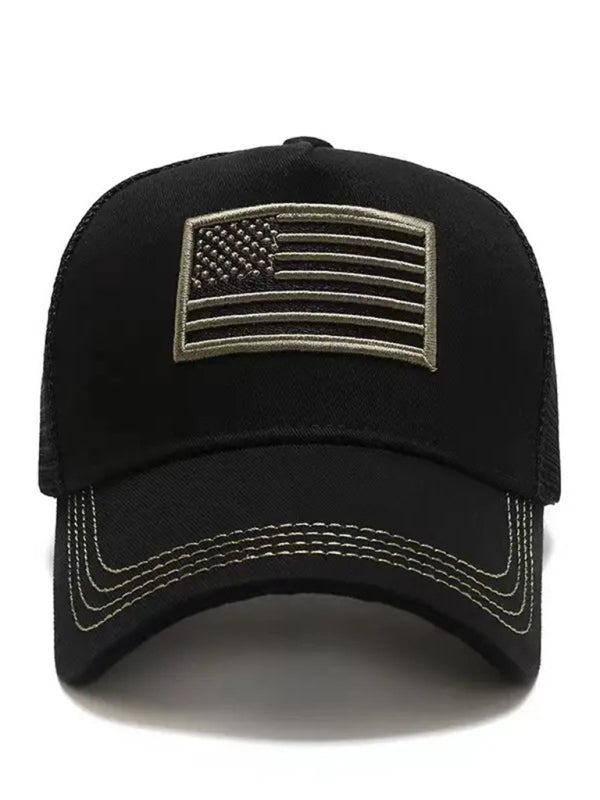 American Flag Camouflage Solid Colour Baseball Cap