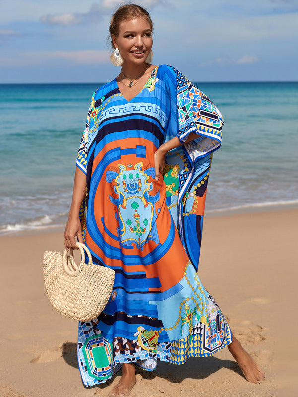 Women's Dance With Duende Floral Print Cover-Up Caftan