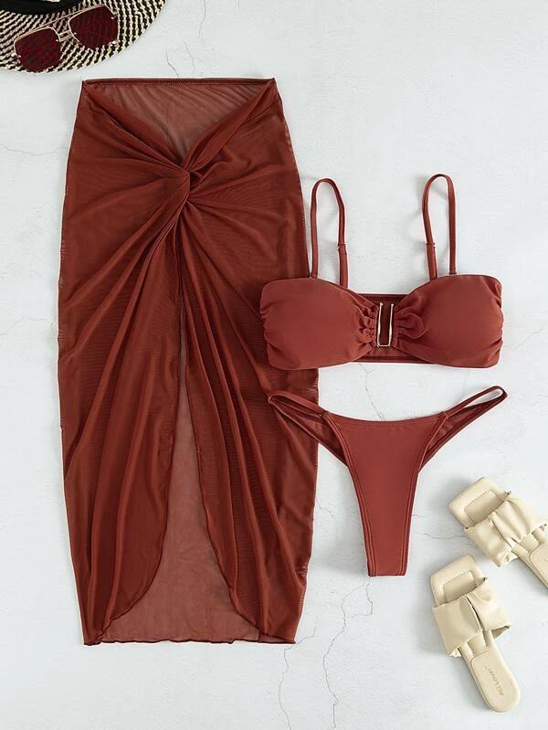 Women's Split Three-piece Bikini Swimsuit