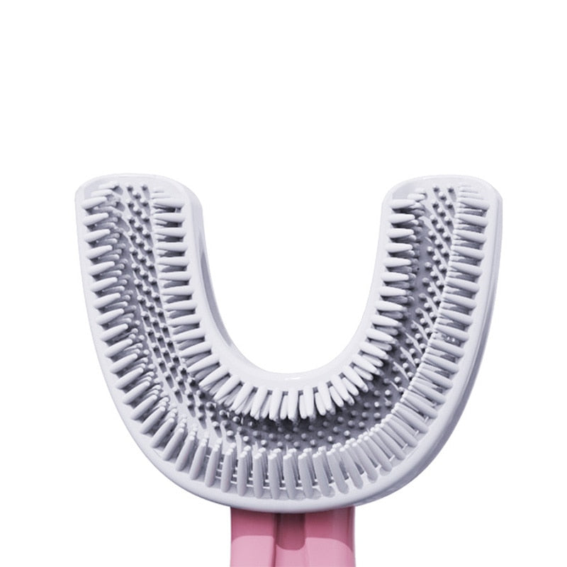 360 Degree Children's Toothbrush Oral Care U-shaped Toothbrush 2-12 Years
