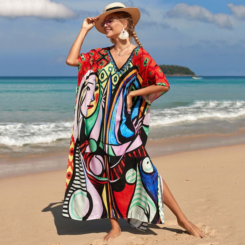 Women's Dance With Duende Floral Print Cover-Up Caftan