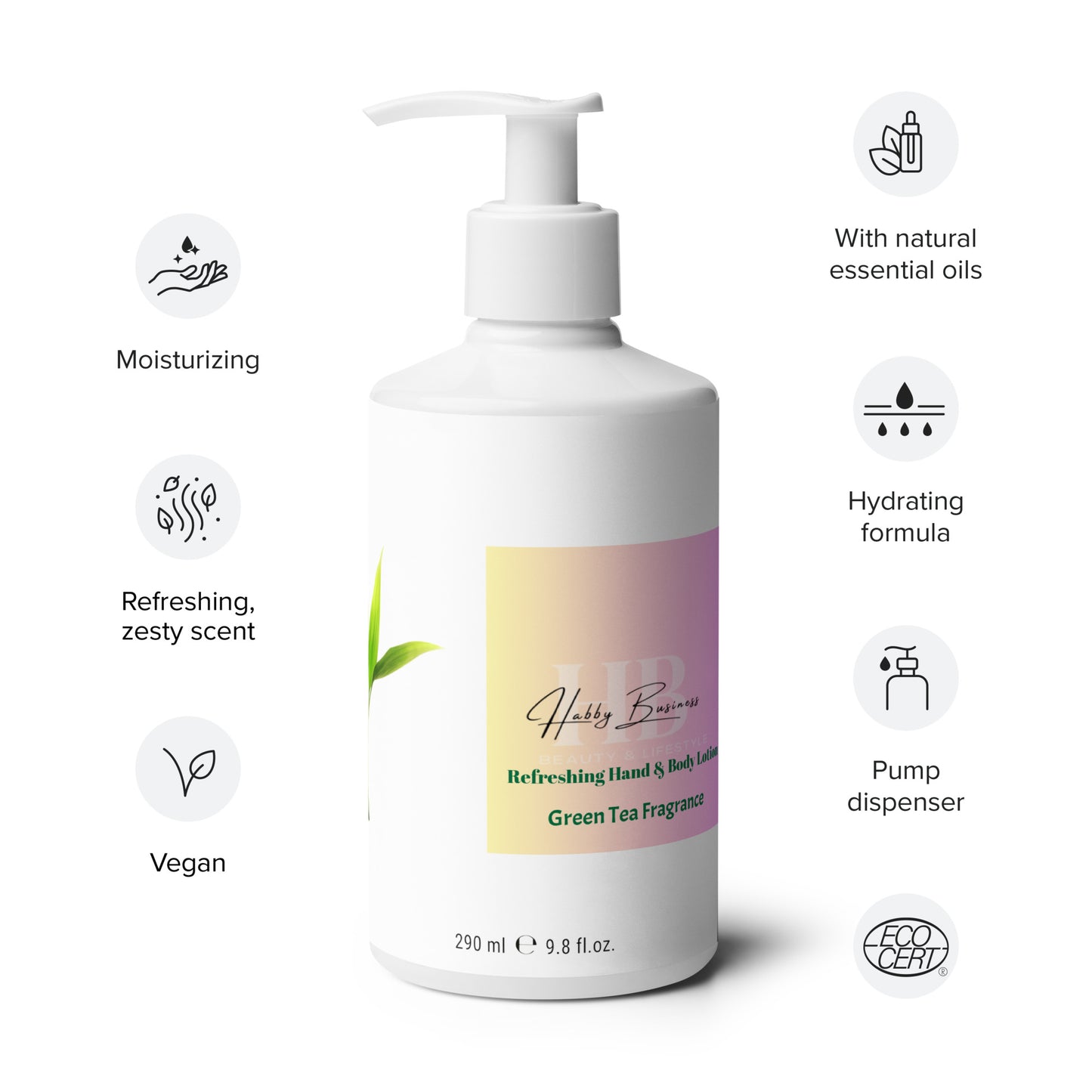 Green Tea Fragrance Refreshing Hand & Body Lotion