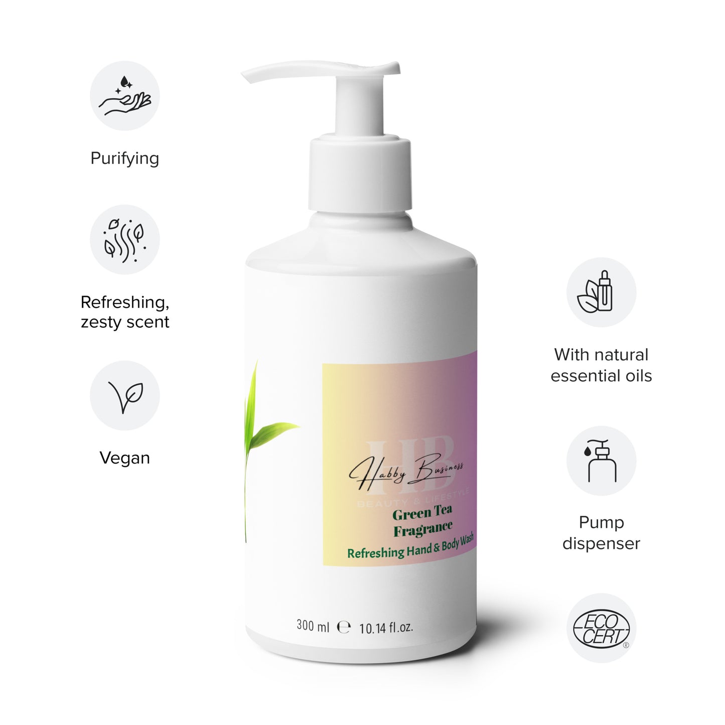 Green Tea Fragrance Refreshing Hand & Body Wash