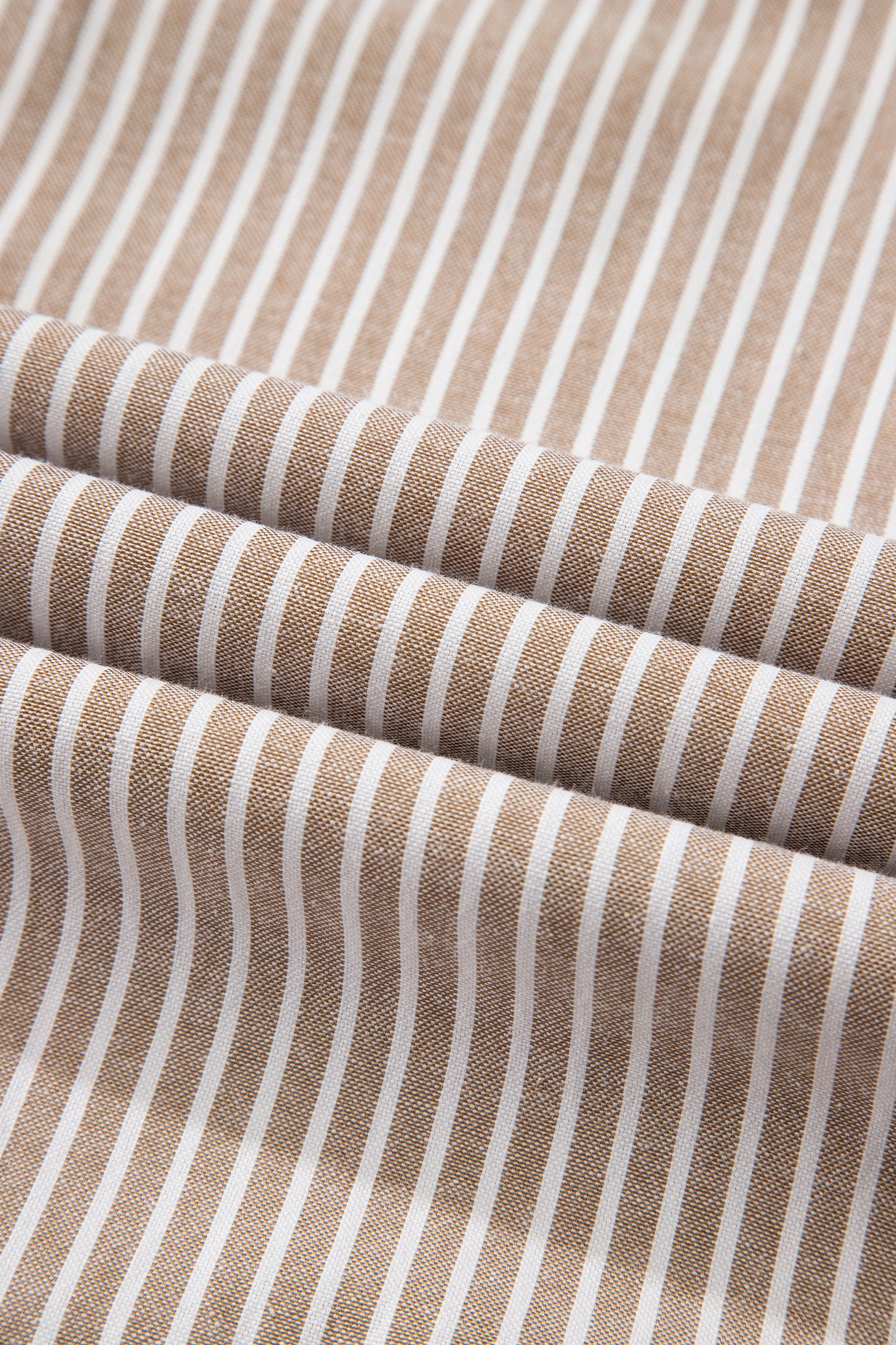 Striped Flutter Sleeve Button Front Maxi Dress