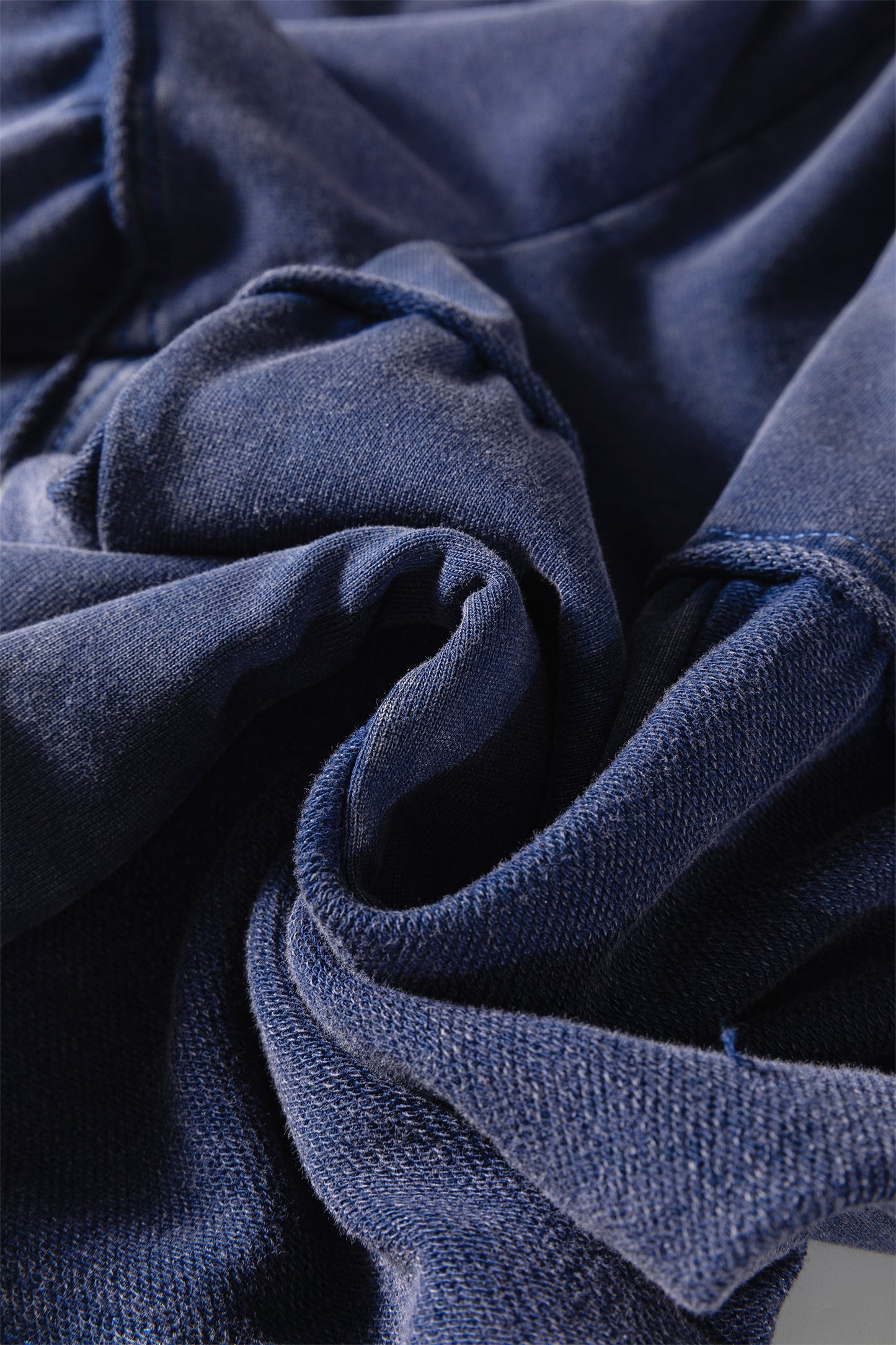 Mineral Wash Tiered Wide Leg Patchwork Drawstring Pants