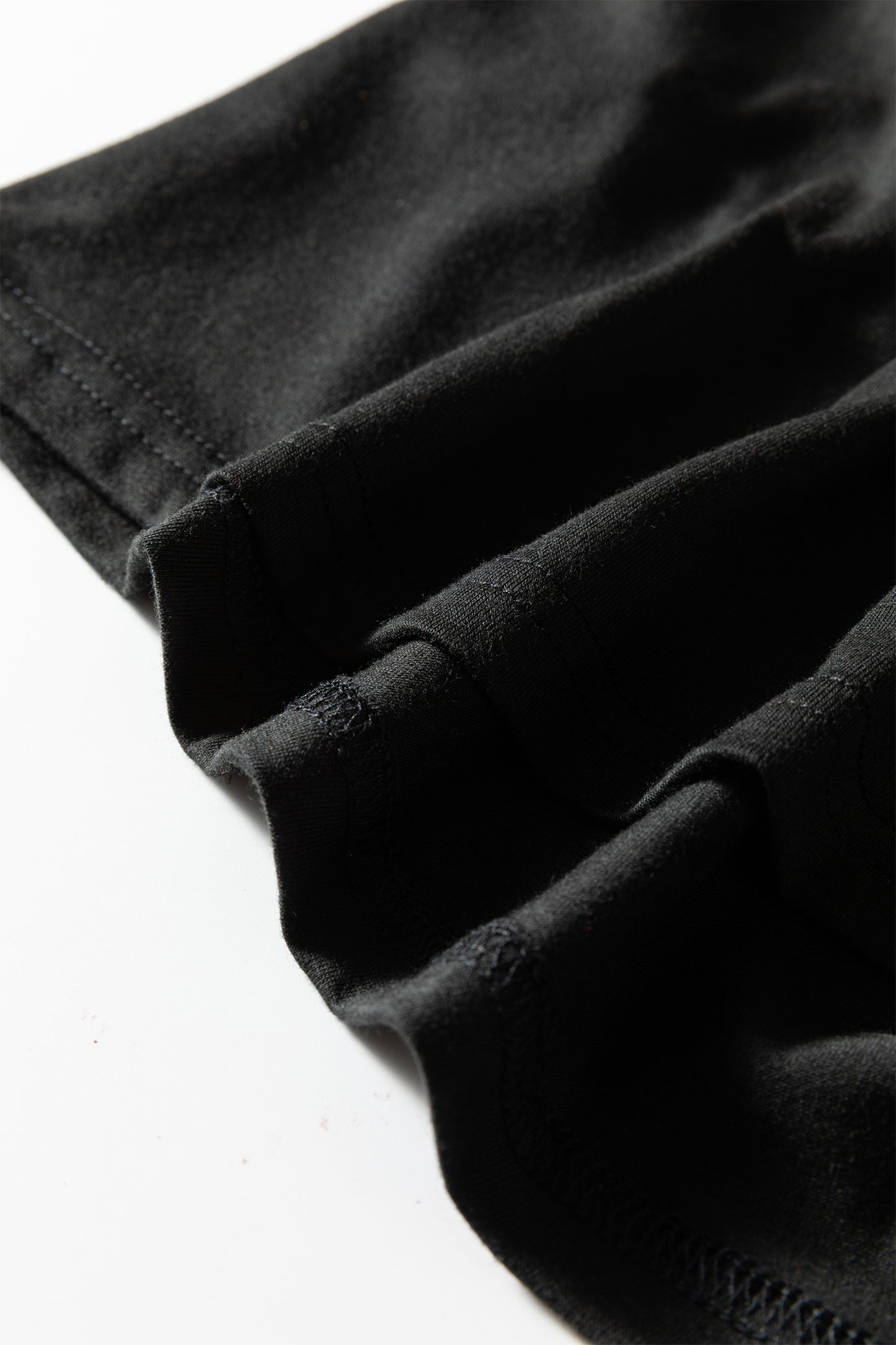 Black Asymmetric Neck Short Sleeve Blouse - Plus Size