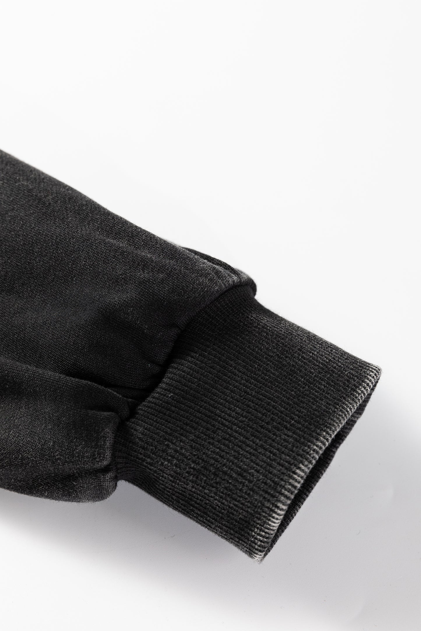 Half Zip Kangaroo Pocket Mineral Wash Baggy Hoodie